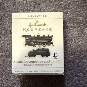 Hallmark Keepsake Black Miniature Train Set
